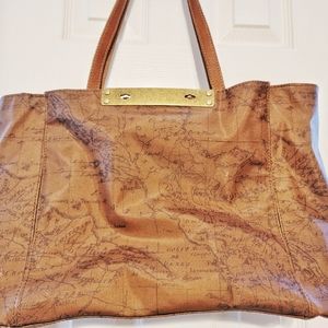 Patricia Nash Map Print Collection Silvi Tote Bag